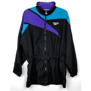 Vintage Reebok Nylon Cinch Waist Windbreaker